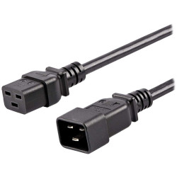 PremiumCord Kabel síťový prodlužovací 230V 16A 3m, konektory IEC 320 C19 - IEC 320 C20