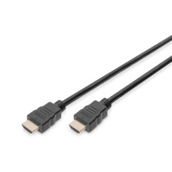 Digitus Připojovací kabel HDMI High Speed, typ A M M, 1,0 m, Ultra HD 60p, zlatý, bl