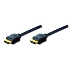 Digitus Připojovací kabel HDMI High Speed, typ A M M, 5,0 m, Full HD 60p, zlatý, bl