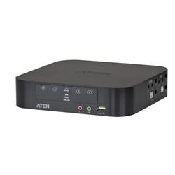 ATEN 4-port mini DisplayPort Dual View KVMP USB, audio, kabely