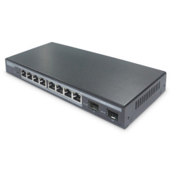 DIGITUS Professional L2 managed 8-Port Gigabit PoE Switch + 2 SFP