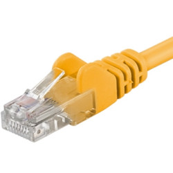 Premiumcord Patch kabel CAT6a S-FTP, RJ45-RJ45, AWG 26 7 1m žlutá