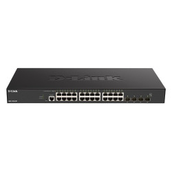 D-Link DXS-1210-28T 24 x 10G Base-T ports + 4 x 10G 25G SFP28 ports Smart Managed Switch