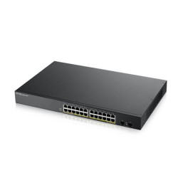 Zyxel GS1900-24HP v2, 24-port GbE L2 PoE Smart Switch, rackmount, 170 Watt