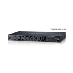 Aten PE8108 15A 10A 8 výstupů 1U s měřením zásuvek a přepínáním eco PDU Vstup C20 Výstup 8x C13