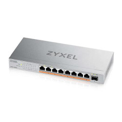 Zyxel XMG-108 8 Ports 2,5G + 1 SFP+, 8 ports 100W total PoE++ Desktop MultiGig unmanaged Switch