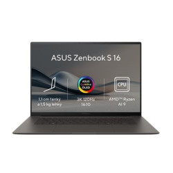 ASUS Zenbook S 16 OLED UM5606WA 16" AI9-HX370 32 GB 2 TB AMD Radeon 890M Graphics Windows 11 Pro Tmavě šedá