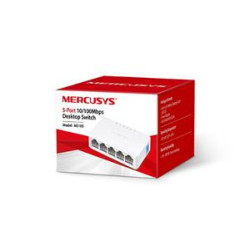 MERCUSYS MS105, 5-port 10 100M mini Desktop Switch, 5 10 100M RJ45 ports, Plastic case