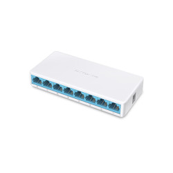 MERCUSYS MS108, 8-port 10 100M mini Desktop Switch, 8 10 100M RJ45 ports, Plastic case