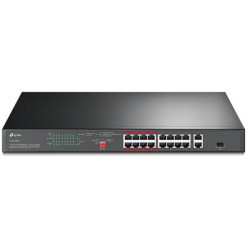 TP-Link TL-SL1218P Switch 16x 10 100Mbps PoE+ 2x GLAN 1x SFP 19"rackmount 150W