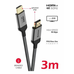 SWISSTEN KABEL HDMI NA HDMI 4K 60Hz 3,0 M