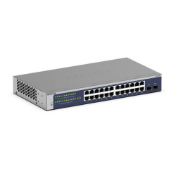 Netgear 24-Port Gigabit Ethernet Smart Switch with 2 SFP Ports - GS724Tv6