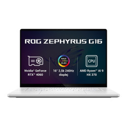 ASUS ROG Zephyrus G16 GA605WV 16" AI9-HX370 32 GB 1 TB NVIDIA GeForce RTX 4060 8 GB Windows 11 Home Bílá