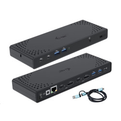 i-tec USB 3.0 USB-C Thunderbolt Dual Display Docking Station + PD 100W