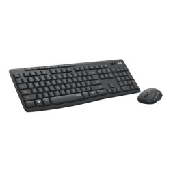 Logitech MK295 Silent - Klávesnice a sada myši - bezdrátový - 2.4 GHz - QWERTZ - německá - grafit