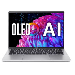 Acer Swift Go 14 SFG14-72 14" U7-155H 32 GB 1 TB Intel Arc 8-cores iGPU Windows 11 Home Stříbrná