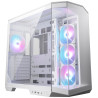 MSI skříň MAG PANO 100R PZ White bez zdroje levé a přední sklo 4x 120 mm A-RGB fan 1x USB-C 1x USB3.2 bílá