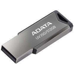 ADATA FlashDrive UV350 512GB USB 3.2 Gen1 stříbrná