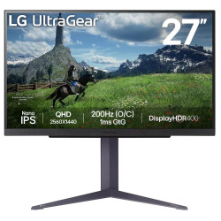 LG UltraGear 27GS85Q-B LCD IPS/PLS 27" 2560 x 1440 1ms 400nitů 1000:1 180Hz   Pivot   Černá 