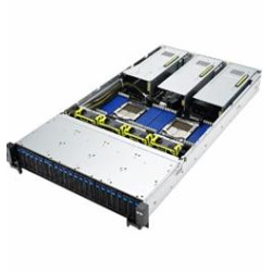 ASUS 2U server 2x SP5, 24x DDR5 ECC R, 24x 2,5NVMe 8xSATA SAS, 2x 10Gb LAN, 2x 2600Wt, IPMI GPU