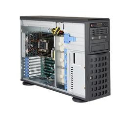 SUPERMICRO Tower 4U CSE-745BAC-R1K23B-SQ 4U, 8x 3.5" 2.5" SAS3 SATA3 Backplane for Hot-Swappable Drives, Front I O Port