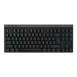 Logitech G G515 - Klávesnice - technologie LIGHTSPEED - TKL - podsvícení - bezdrátový - USB, Bluetooth, 2.4 GHz - QWERTY - US mezinárodní - klávesový spínač: GL Tactile - černá