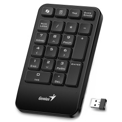 GENIUS NumPad 1000 numerická bezdrátová 2,4GHz Copilot mini receiver USB černá