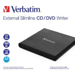 VERBATIM externí mechanika Slimline CD DVD Writer USB - without NERO