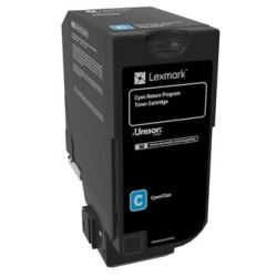 LEXMARK toner CS720, CS725, CX725 Cyan Return Programme Toner Cartridge