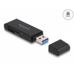 Delock SuperSpeed USB 5 Gbps čtečka karet pro paměťové karty SD a Micro SD