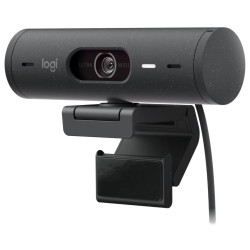 Logitech webkamera BRIO 500, Full HD, 4x zoom,RightLight 4 s HDR, grafitová,USB-C