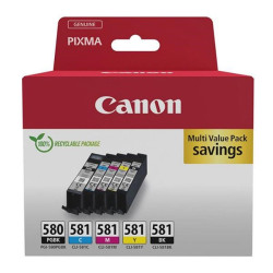 Canon CARTRIDGE PGI-580 CLI-581 BK CMYK Multi-pack SEC pro PIXMA TS615x,625x,635x,815x,915xTR7550,8550