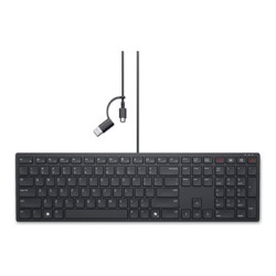 Dell Wired Collabor Keyboard KB525C US Int, Dell Wired Collaboration Keyboard - KB525C - US International (QWERTY)