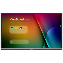 ViewSonic Flat Touch Display IFP6550-5F 65" UHD 64GB 8GB 500cd Android OPS HDMI USB-C Subwoofer Speaker Black