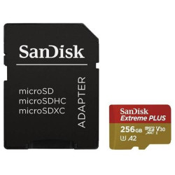 SanDisk Extreme PLUS microSDXC 256GB 200MB s +ada.