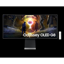 Samsung Odyssey OLED G8 G855D OLED 34" 3440 x 1440 0,03ms 250nitů 1 000 000:1 175Hz  Repro Pivot   Stříbrná 