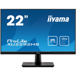 22" iiyama XU2292HS-B1: IPS, FullHD@75Hz, 250cd m2, 4ms, VGA, HDMI, DP, černý