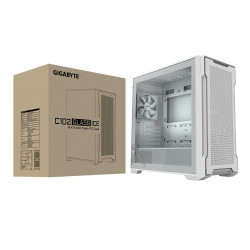 GIGABYTE C102 GLASS ICE Midi Tower Transpar. Bílá