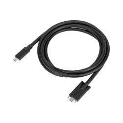 Targus - USB kabel - 24 pin USB-C (M) do 24 pin USB-C (M) šroubovací - 1.8 m - černá - pro P N: DOCK191USZ, DOCK430EUZ, DOCK430USZ