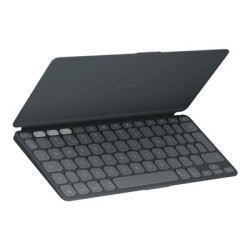 Logitech Keys-To-Go 2 for iPad - Klávesnice - vestavěný kryt - bezdrátový - Bluetooth LE - QWERTY - US mezinárodní - grafit