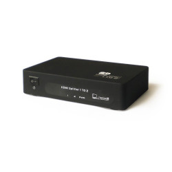 PremiumCord HDMI splitter 1-2 porty kovový s napájením, 4K, FULL HD, 3D