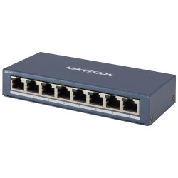 HIKVISION switch DS-3E0508-E(B) 8x port 10 100 1000 Mbps RJ45 ports 16 Gbps napájení 5 VDC, 1 A