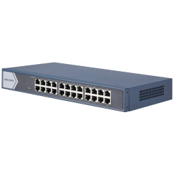 HIKVISION switch DS-3E0524-E(B) 24x port 10 100 1000 Mbps RJ45 ports 48 Gbps napájení 220 VAC, 0.7 A