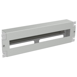 SOLARIX Instalační panel 3U s DIN lištou do 19" rozvaděče, RAL 7035, RAIL-3U-DIN
