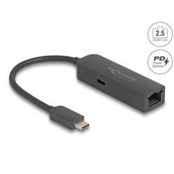 Delock Adaptér USB Type-C™ na 2,5 Gigabit LAN s Power Delivery 100 watt