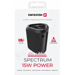 SWISSTEN BLUETOOTH REPRODUKTOR SPECTRUM 15 W ČERNÝ