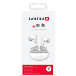 SWISSTEN BLUETOOTH TWS SLUCHÁTKA SONIC BÍLÁ