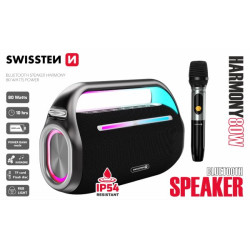 SWISSTEN BLUETOOTH REPRODUKTOR HARMONY 80W ČERNÝ