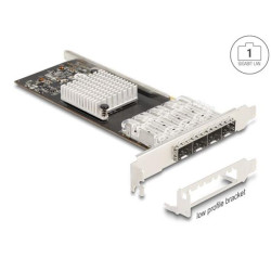 Delock PCI Express x4 karta na 4 x SFP slot Gigabit LAN