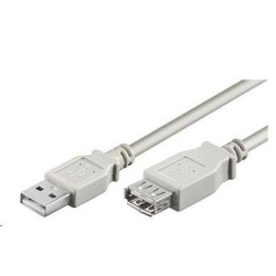 PREMIUMCORD Kabel USB 2.0 A-A 0,5m (50cm), prodlužovací (M F)